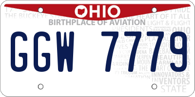 OH license plate GGW7779