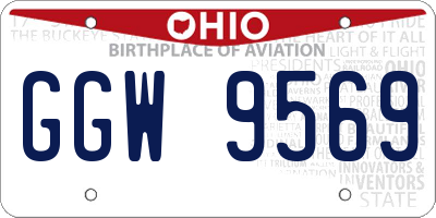 OH license plate GGW9569