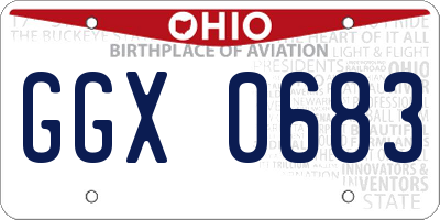 OH license plate GGX0683