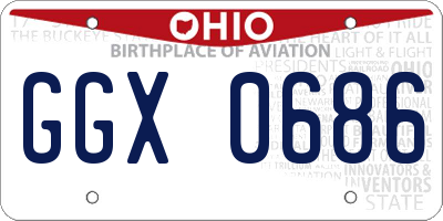 OH license plate GGX0686