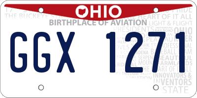 OH license plate GGX1271