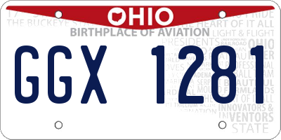 OH license plate GGX1281