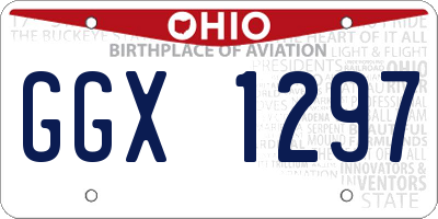 OH license plate GGX1297
