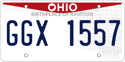 OH license plate GGX1557