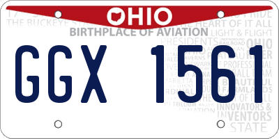 OH license plate GGX1561
