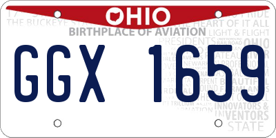 OH license plate GGX1659