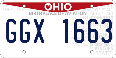 OH license plate GGX1663