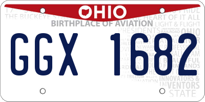 OH license plate GGX1682