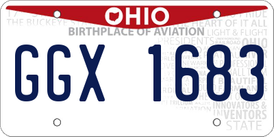 OH license plate GGX1683