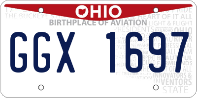 OH license plate GGX1697