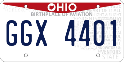 OH license plate GGX4401