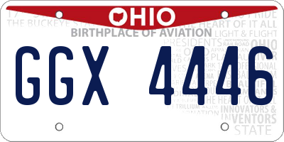 OH license plate GGX4446