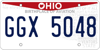 OH license plate GGX5048