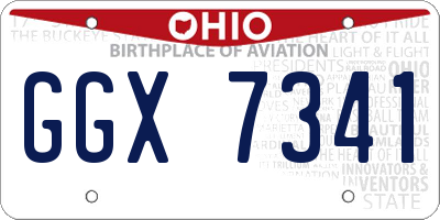 OH license plate GGX7341