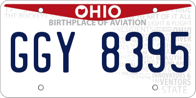 OH license plate GGY8395