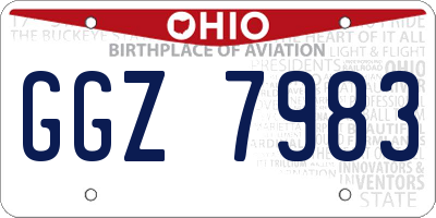 OH license plate GGZ7983