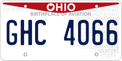 OH license plate GHC4066