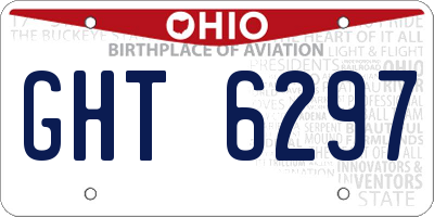OH license plate GHT6297