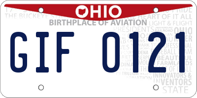 OH license plate GIF0121