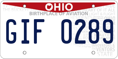 OH license plate GIF0289