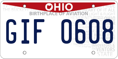 OH license plate GIF0608
