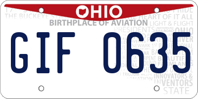 OH license plate GIF0635