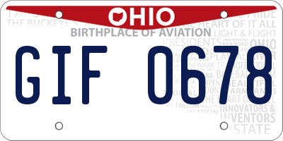 OH license plate GIF0678