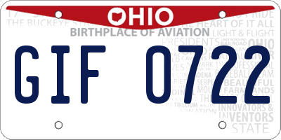 OH license plate GIF0722