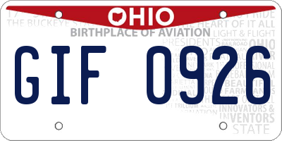 OH license plate GIF0926