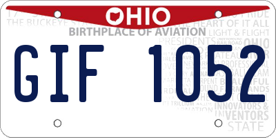 OH license plate GIF1052