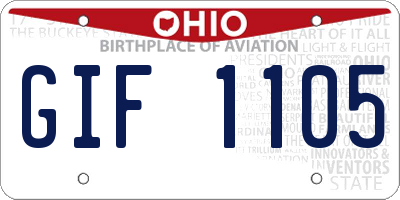 OH license plate GIF1105