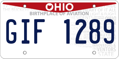 OH license plate GIF1289