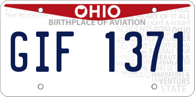 OH license plate GIF1371