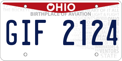 OH license plate GIF2124