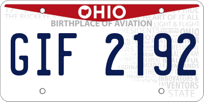 OH license plate GIF2192
