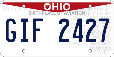 OH license plate GIF2427