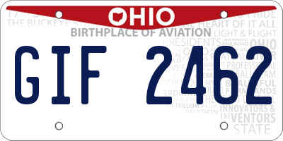 OH license plate GIF2462