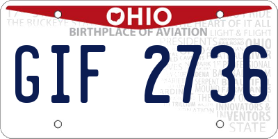 OH license plate GIF2736