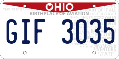 OH license plate GIF3035