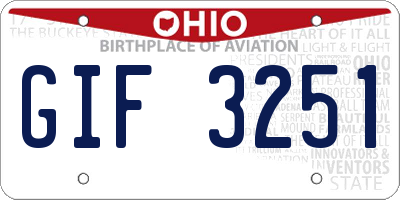 OH license plate GIF3251