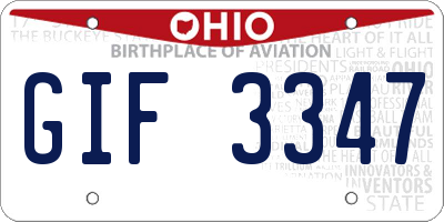 OH license plate GIF3347