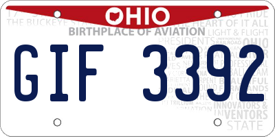 OH license plate GIF3392