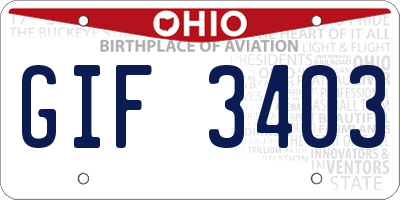 OH license plate GIF3403
