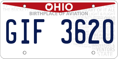OH license plate GIF3620