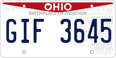 OH license plate GIF3645