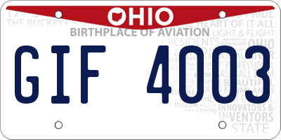 OH license plate GIF4003