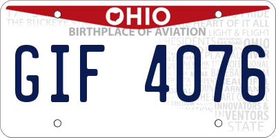OH license plate GIF4076