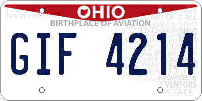 OH license plate GIF4214