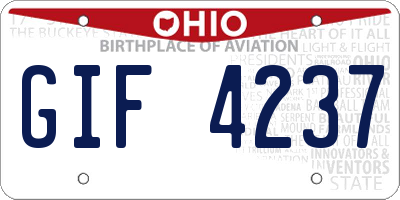 OH license plate GIF4237