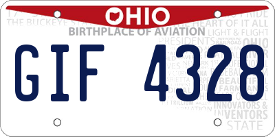 OH license plate GIF4328